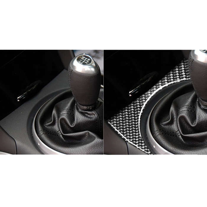 Car Carbon Fiber Gear Position Console Upper Decorative Sticker for Mazda RX8 2004-2008, Left and...