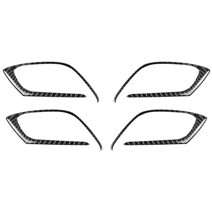 Car Carbon Fiber Inner Door Handle Decorative Sticker for Mazda CX-5 2017-2018, Left and Right Dr...