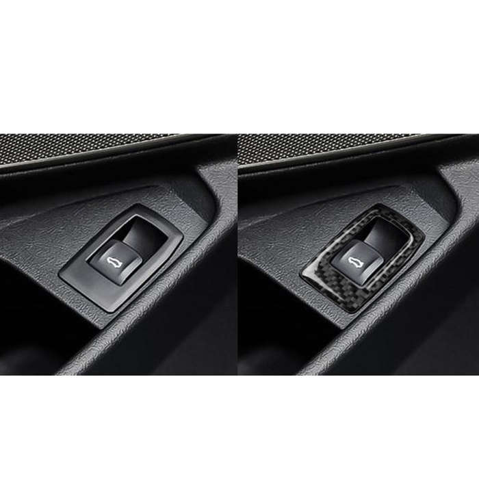 Car Carbon Fiber Trunk Switch Decorative Sticker for BMW 3 Series G20/G28/325Li/330d/335 2019-202...