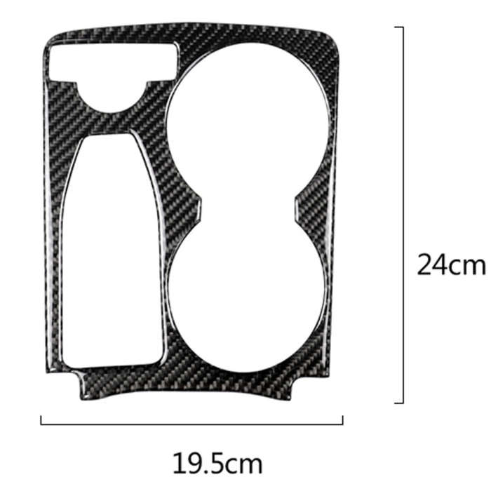 Car Carbon Fiber Solid Color Handrail Water Cup Holder Decorative Sticker for Mercedes-Benz GLK 2...