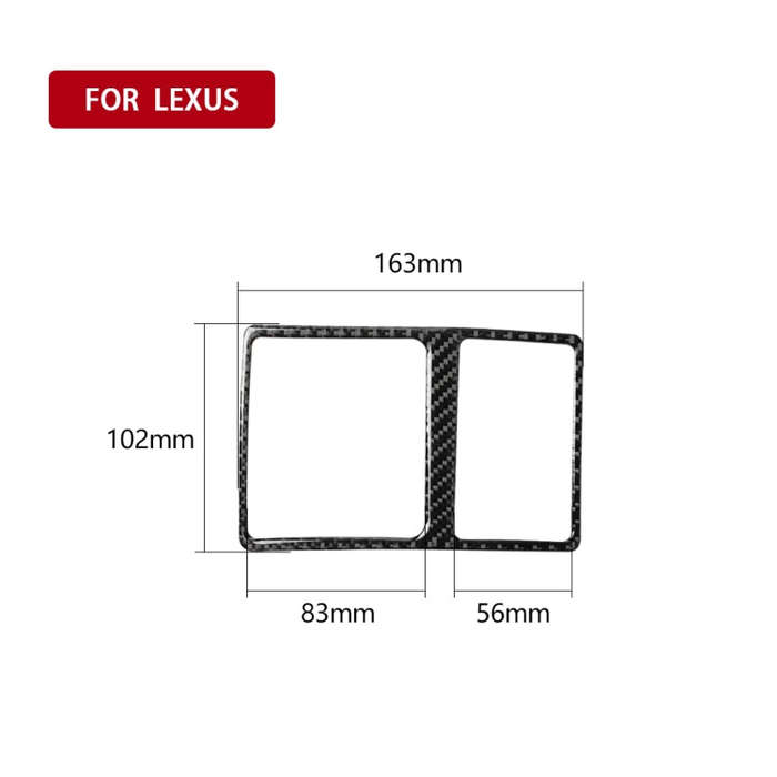 Car Carbon Fiber Trunk Switch Decorative Sticker for Lexus IS250 300 350C 2006-2012, Left and Rig...