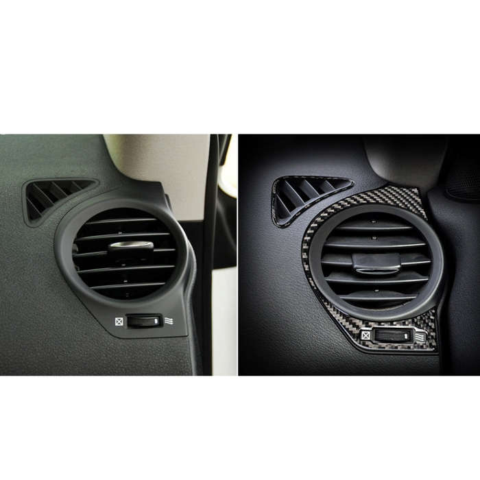 Car Carbon Fiber Small Left and Right Air Outlet Decorative Sticker for Lexus IS250 300 350C 2006...