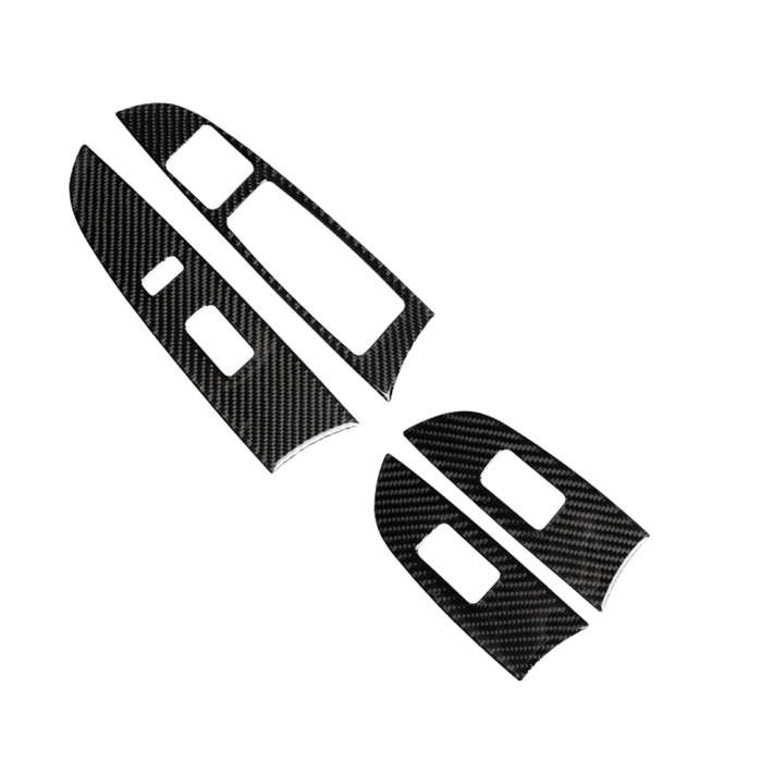 Car Carbon Fiber Window Glass Lift Decorative Sticker for Lexus IS250 300 350C 2006-2012, Right D...