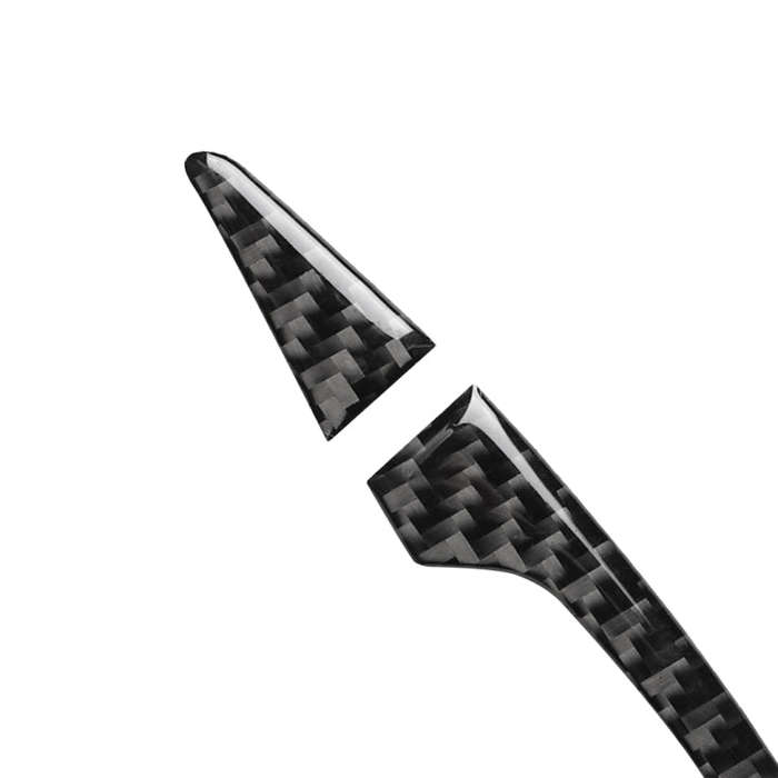 4 PCS Car Carbon Fiber Door Outside Handle Decorative Sticker for Audi A3 2014-2019, Left and Rig...