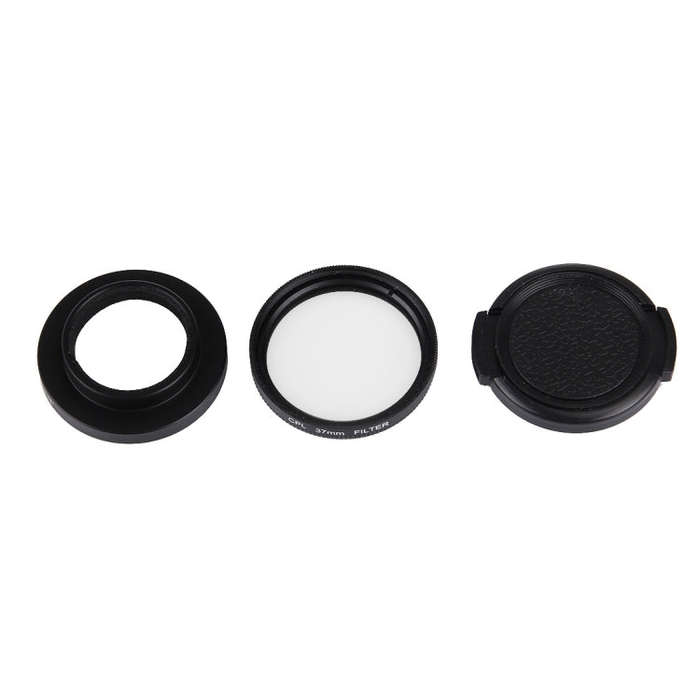 JUNESTAR for Xiaomi Xiaoyi Yi II 4K Sport Action Camera Proffesional 37mm CPL Filter + Lens Prote...