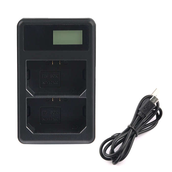 Dual Channel Digital LCD Display Battery Charger with USB Port for Sony NP-FZ100 Battery, Compati...
