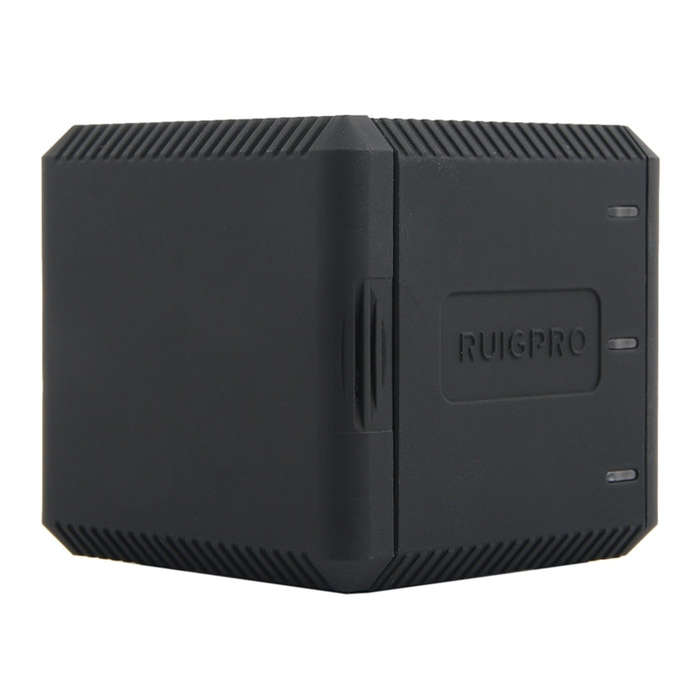 RUIGPRO USB Triple Batteries Housing Charger Box with USB Cable & LED Indicator Light for GoPro H...