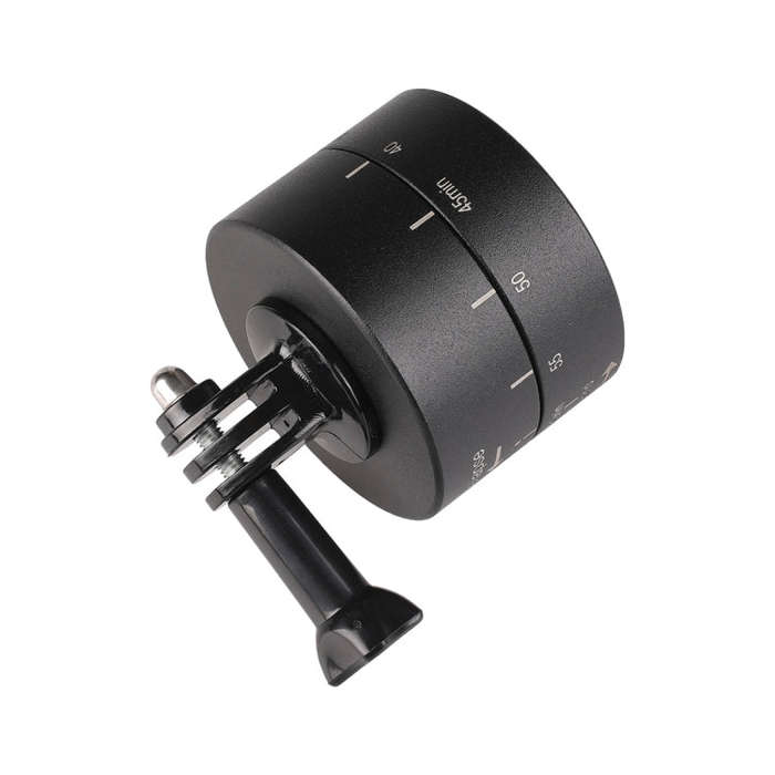 360 Degree Auto Rotation 60 Minutes Time Lapse Stabilizer Tripod Head Adapter for GoPro(Black)