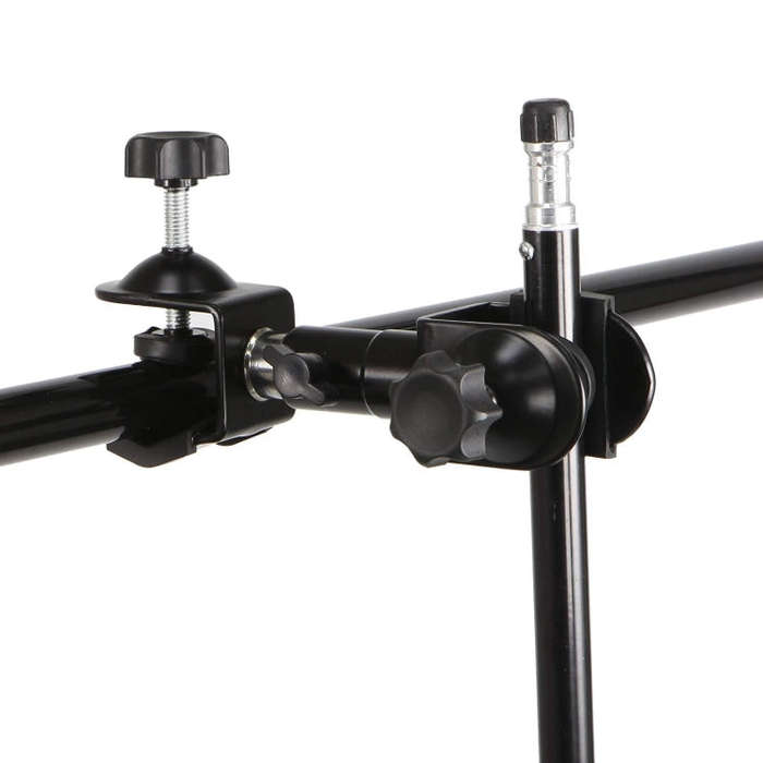 C-Type 2 in 1 Camera Umbrella Holder Clip Clamp Bracket Support for Tripod Light Stand Outdoor Ph...