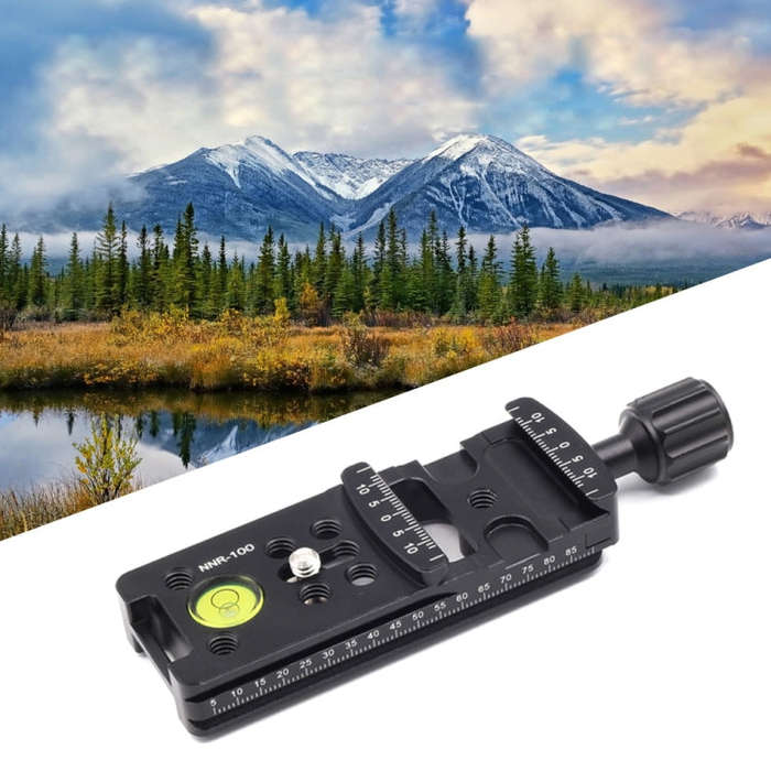 NNR-100 Multi-Purpose 100mm Nodal Rail Slide Plate QR Clamp Macro Panoramic Bracket