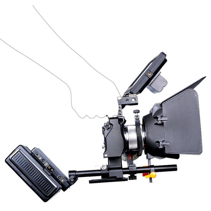 YELANGU C6 Camera Video Cage Stabilizer for Sony A6000 / A6300 / A6500 / A6400 (Black)
