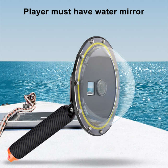 RUIGPRO Floating Hand Grip Dome Port Underwater Diving Camera Lens Transparent Cover for DJI Osmo...