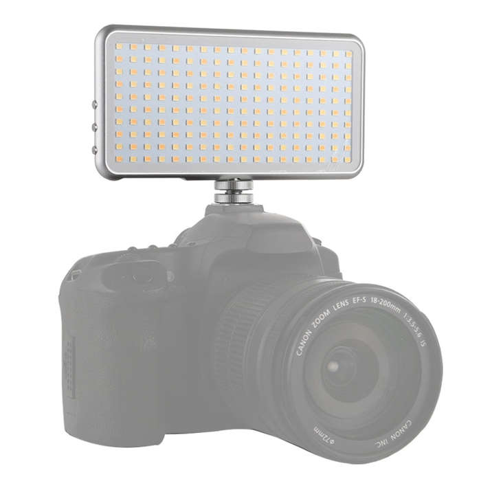 LED011S Pocket 180 LEDs Professional Vlogging Photography Video & Photo Studio Light with OLED Di...