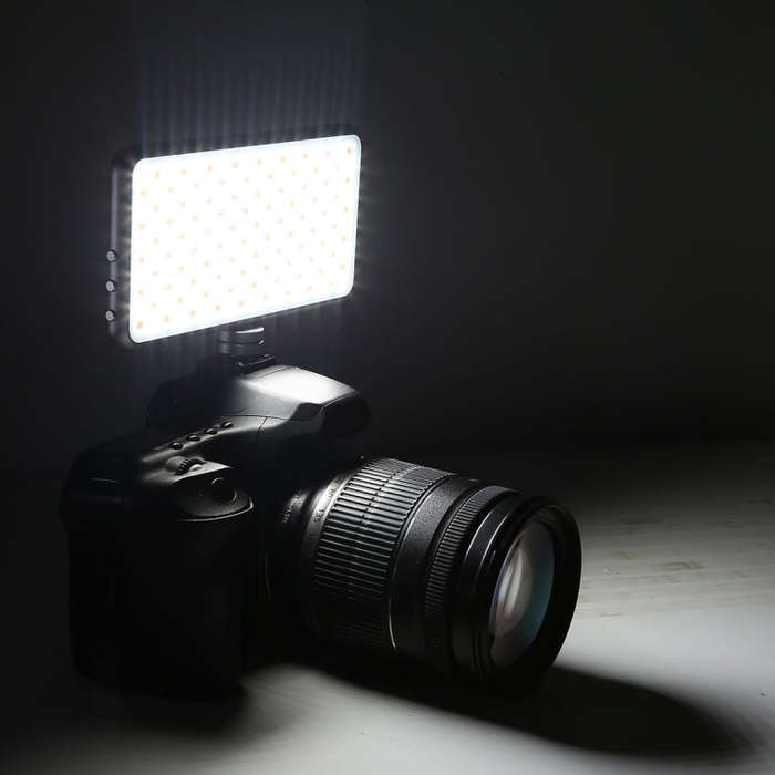LED011S Pocket 180 LEDs Professional Vlogging Photography Video & Photo Studio Light with OLED Di...