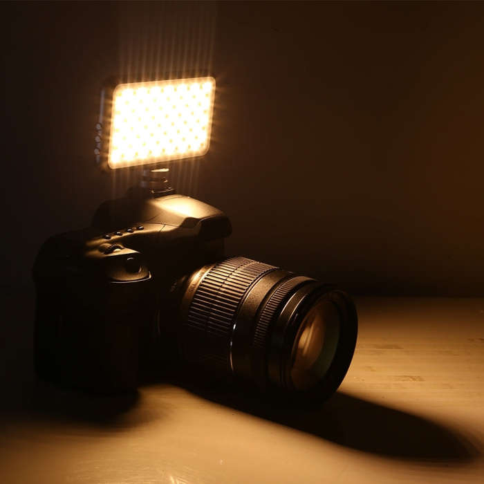 LED-013 Pocket 112 LEDs Professional Vlogging Photography Video & Photo Studio Light with OLED Di...