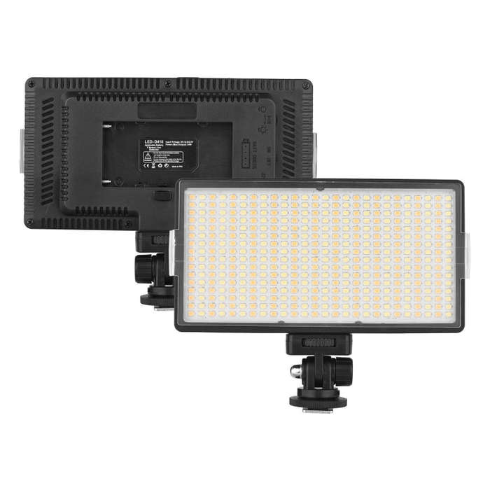 LED01 416 LEDs 3600LM Professional Vlogging Photography Video & Photo Studio Light for Canon / Ni...