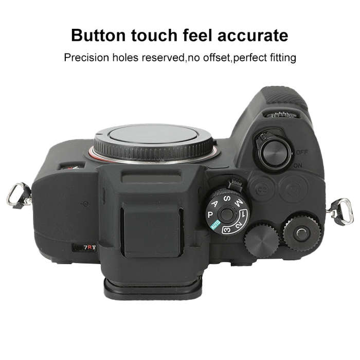 For Sony ILCE-7RM5 / Alpha 7R V Soft Silicone Protective Case (Black)