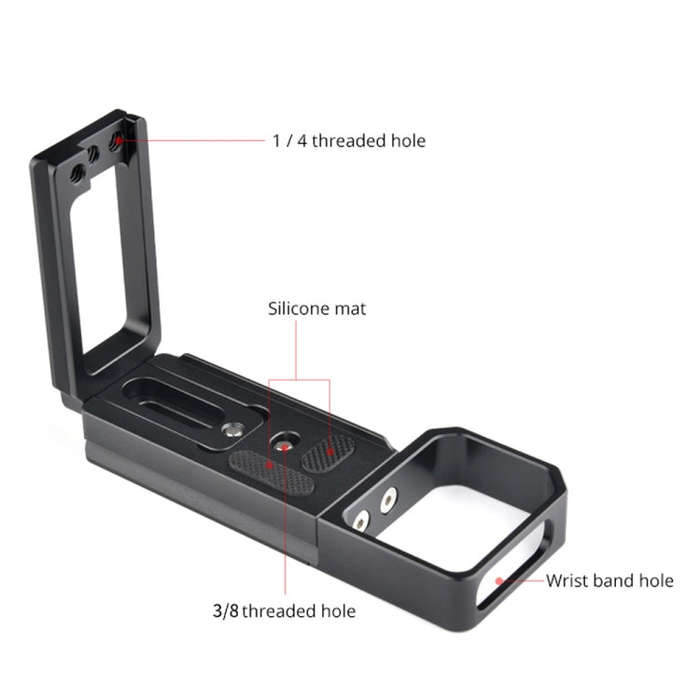 YELANGU CL6 YLG0712A Vertical Shoot Quick Release L Plate Bracket Base Holder for Sony A9 (ILCE-9...