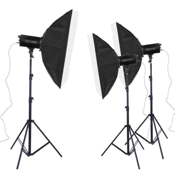 TRIOPO Oubao TTR300W 60x90cm Studio Softbox + 2.8m Tripod Mount + 3 x  Light Bulb Photography Lig...