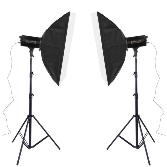 TRIOPO Oubao TTR300W 60x90cm Studio Softbox + Tripod Mount + 2x Light Bulb Photography Lighting T...