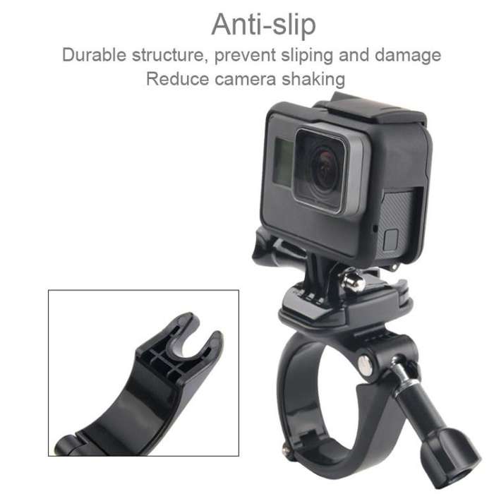 GP434 Large Size Bicycle Motorcycle Handlebar Fixing Mount for GoPro, Insta360, DJI and Other Act...