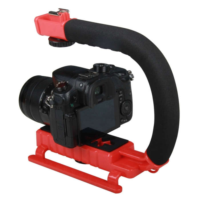 YELANGU S2-3 YLG0106B-C C-shaped Video Handle DV Bracket Stabilizer for All SLR Cameras and Home ...