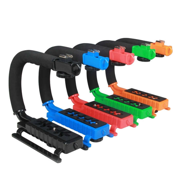 YELANGU S2-3 YLG0106B-C C-shaped Video Handle DV Bracket Stabilizer for All SLR Cameras and Home ...