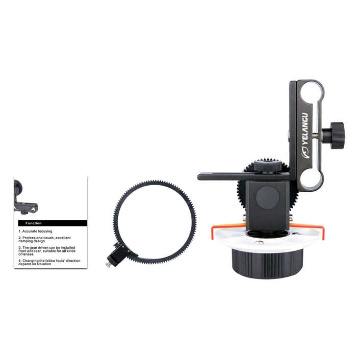 YELANGU F0 Camera Follow Focus with Gear Ring Belt for Canon / Nikon / Video Cameras / DSLR Camer...