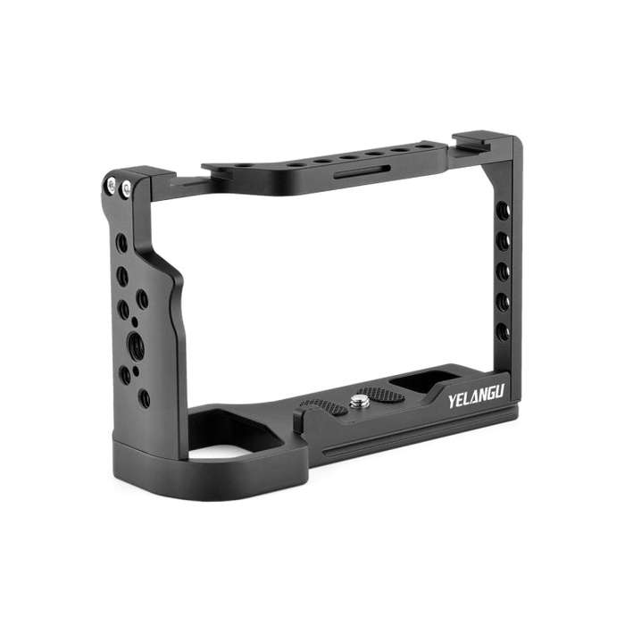 YELANGU C24 Video Camera Cage Stabilizer for Sony Alpha 7C / A7C / ILCE-7C (Black)