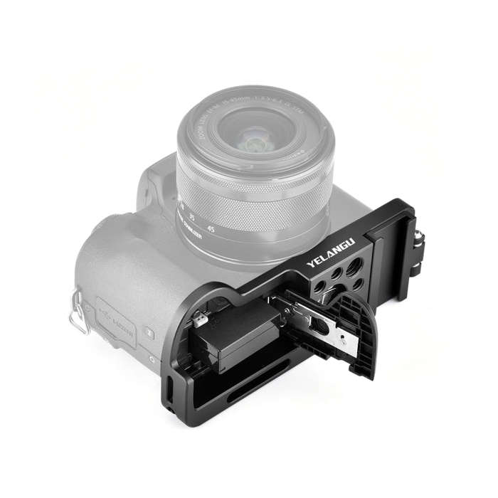 YELANGU CL13 Camera Expansion Board Base L Plate for Canon EOS M50 (Black)