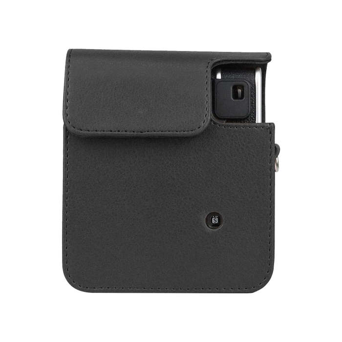 Full Body Camera Retro PU Leather Case Bag with Strap for FUJIFILM instax mini 40 (Black)