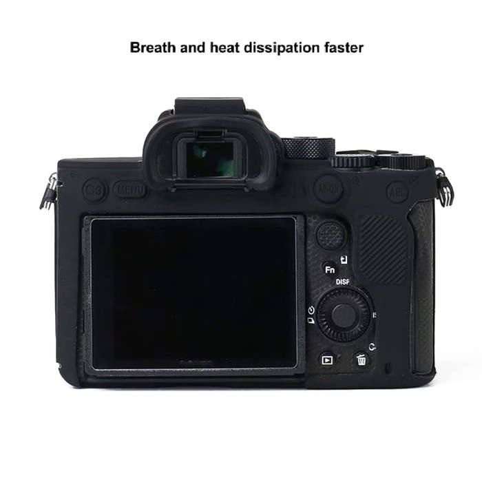 For Sony A7R4 Soft Silicone Protective Case(Black)