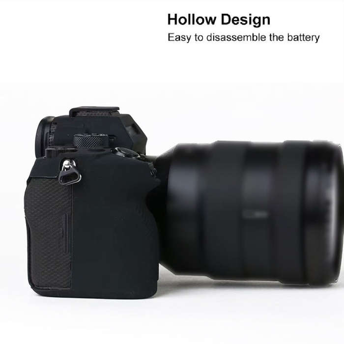 For Sony A7R4 Soft Silicone Protective Case(Black)