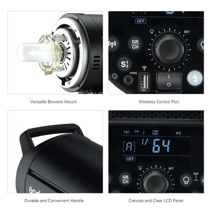 Godox DP600III Studio Flash Light 600Ws Bowens Mount Studio Speedlight(EU Plug)