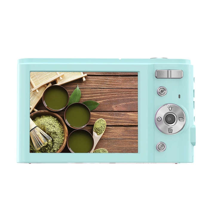 DC302 2.88 inch 44MP 16X Zoom 2.7K Full HD Digital Camera Children Card Camera, EU Plug (Green)