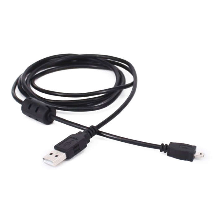 5 PCS 1.5m Mini 8 Pin USB to USB 2.0 Data Charging Cable for Nikon D5100 / D610(Black)