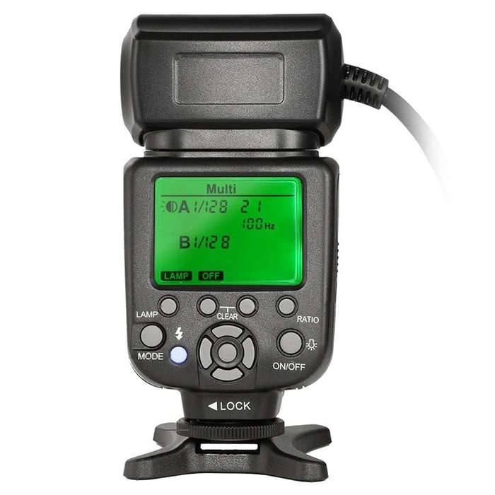 TRIOPO TR-15EX Macro Ring TTL Flash Light with 6 Different Size Adapter Rings For Nikon I-TTL (Bl...