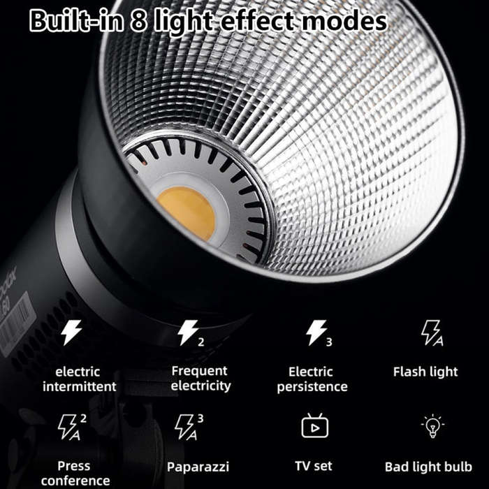Godox ML60 60W LED Light 5600K Video Studio Flash Light(UK Plug)