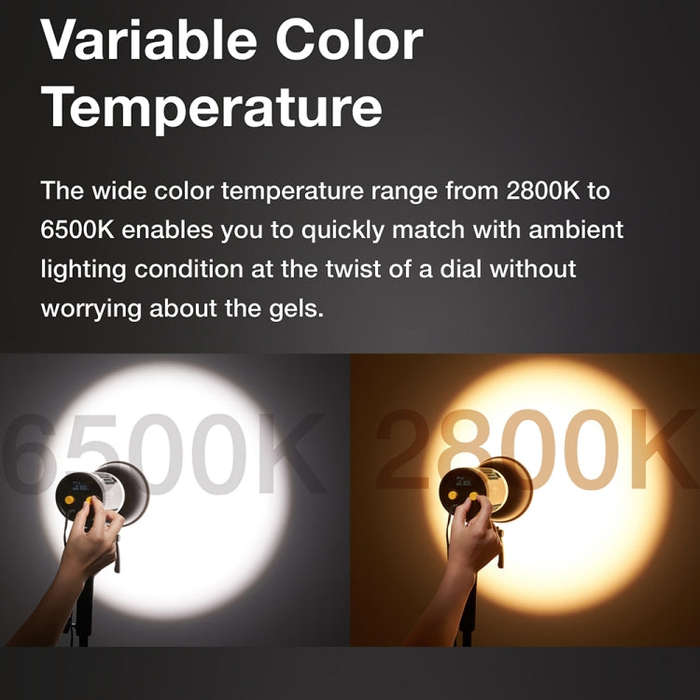 Godox ML60BI 60W LED Light 2800-6500K Brightness Adjustment Video Studio Flash Light(EU Plug)