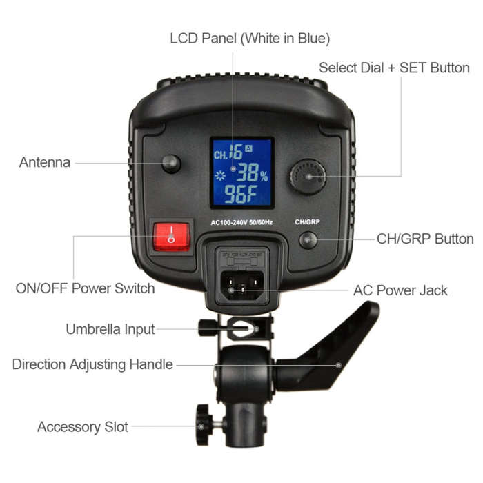 Godox SL150W 150W 5600K Daylight-balanced LED Light Studio Continuous Photo Video Light(US Plug)