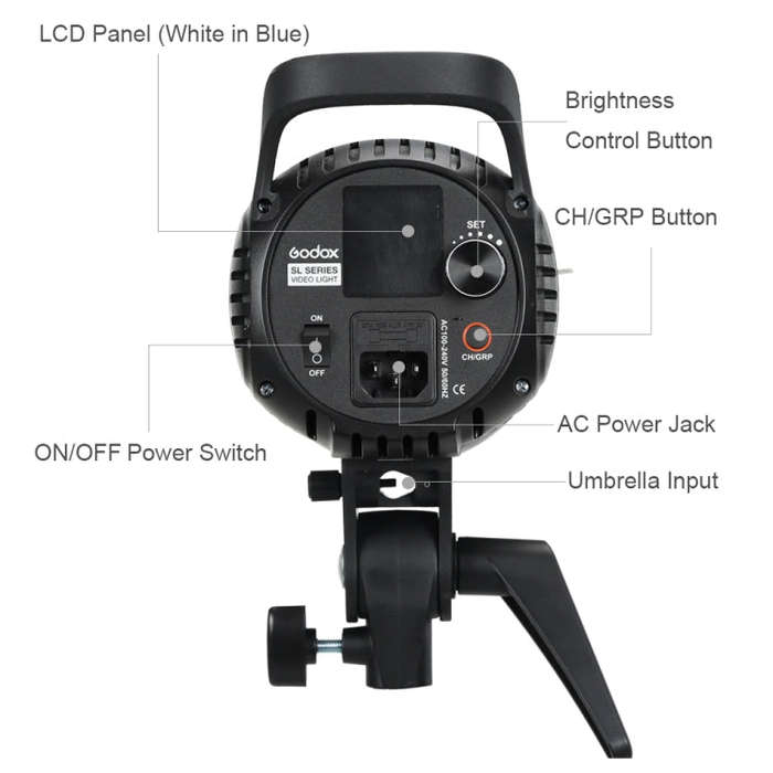 Godox SL60W LED Light Studio Continuous Photo Video Light(UK Plug)