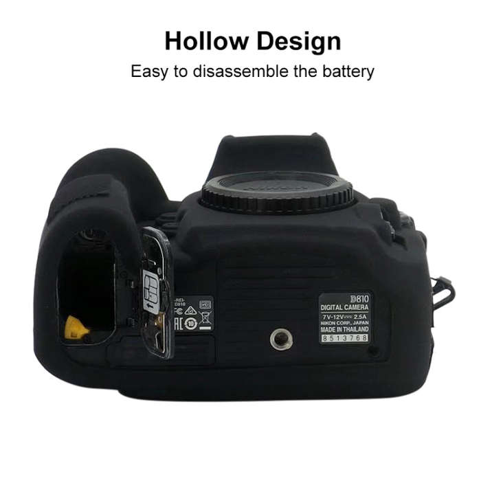 Soft Silicone Protective Case for Nikon D810 (Yellow)