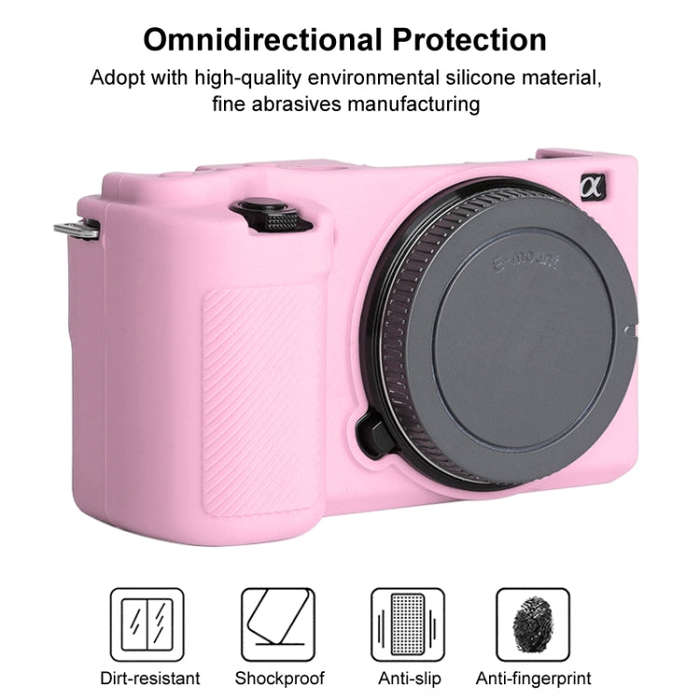 For Sony ZV-E10 Soft Silicone Protective Case (Pink)