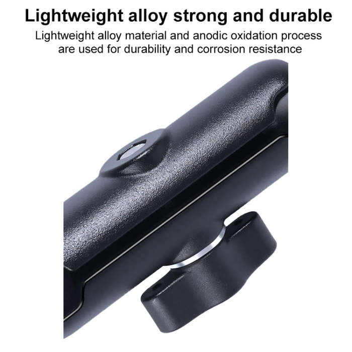 21mm Ballhead Car Front Seat Handlebar Fixed Mount Holder with Tripod Adapter & Screw & Phone Cla...