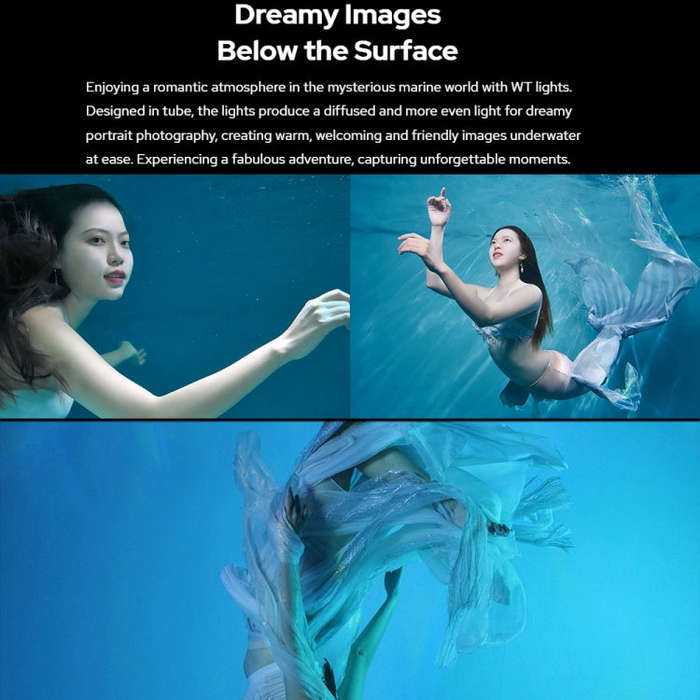 Godox WT25D Waterproof Tube Light  25cm White Light Photo Video Fill Light