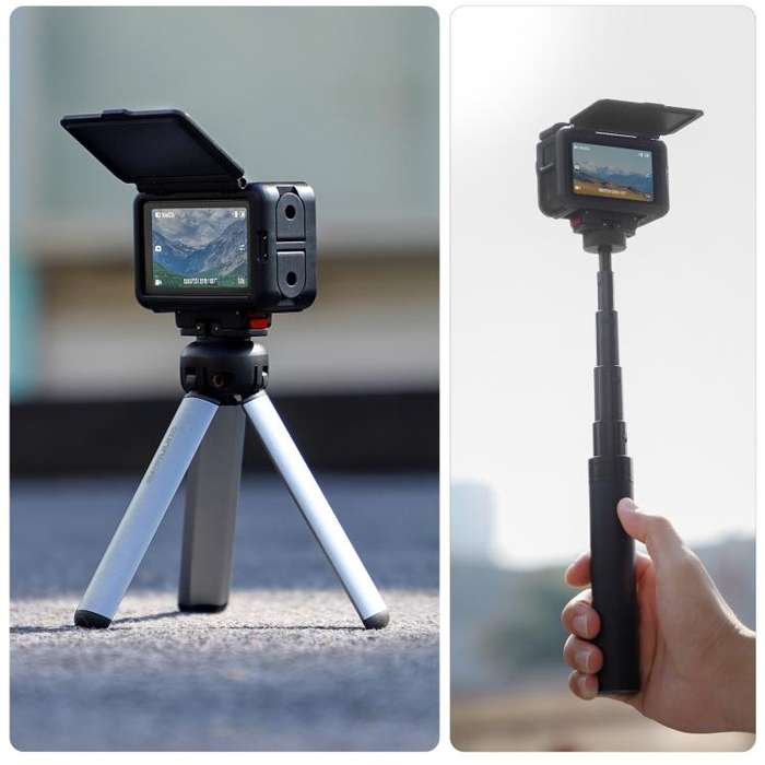 For DJI Osmo Action 5 Pro / 4 / 3 Sunnylife Protective Case Frame Mount Adapter Sun Hood Housing ...