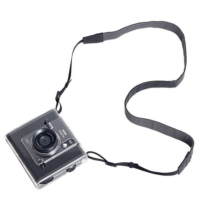 For FUJIFILM instax WIDE Evo Protective Crystal Shell Case with Strap (Transparent)