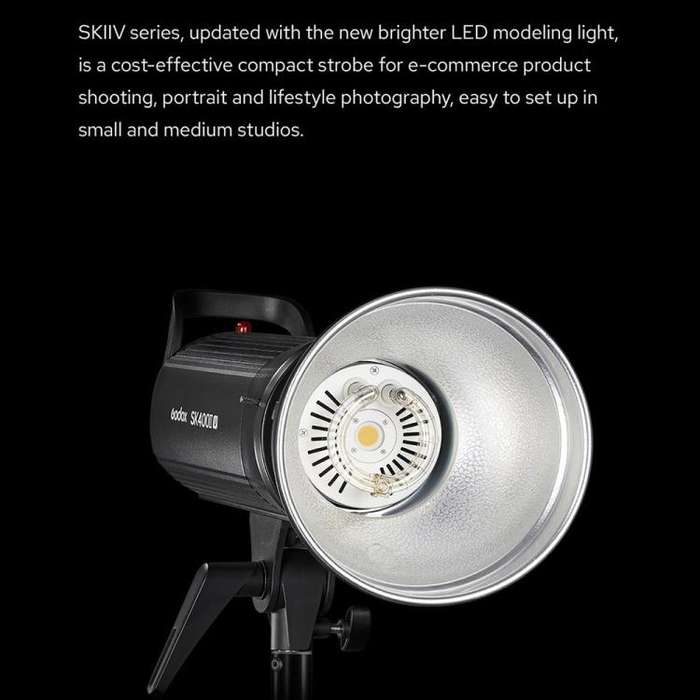 Godox SK400II-V Studio Flash Photo Light 400Ws Bowens Mount Monolight Light (US Plug)