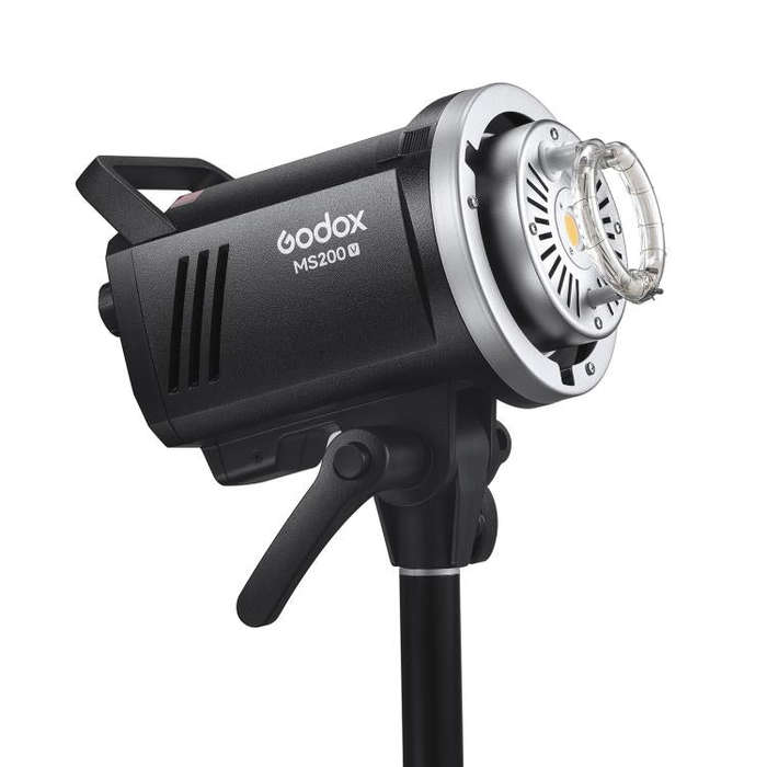 Godox MS200-V Studio Flash Light 200Ws Bowens Mount Strobe Light with Lamp Cover (EU Plug)