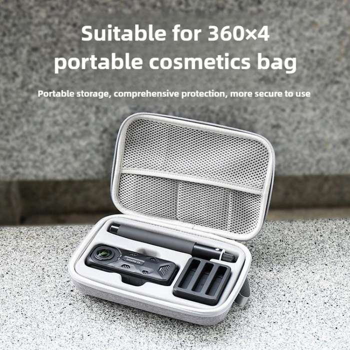 For Insta360 X4 / X5 Carrying Case Portable Storage Bag, Size: 24.2 x 16 x 6.3cm (Grey)